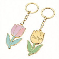 Porte-clés personnalisé en alliage de zinc émaillé souple, style vintage, motif dessin animé, avec logo gravé pour usage personnalisé