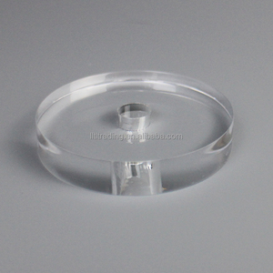 Dày Acrylic tăng cơ sở tùy chỉnh tròn vuông nhỏ nhỏ Acrylic vát cơ sở với lỗ ở giữa plexiglass cơ sở hỗ trợ - Product Image 4