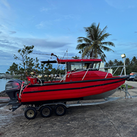 Bateau de pêche en aluminium de 20 pieds EF600, bateau de pêche en mer avec cabine, bateau de travail en haute mer, bateau de plaisance, croiseur à moteur hors-bord