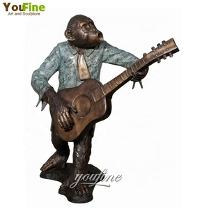 <span class=keywords><strong>Statue</strong></span> de gorille <span class=keywords><strong>en</strong></span> bronze pour la décoration de jardin - Product Image 4