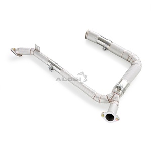 Tubo di Scarico Isolato con Catalizzatore per Porsche Boxster <span class=keywords><strong>S</strong></span> 718S 2.0T 2016-2023, in Acciaio Inox SS304 ad Alte Prestazioni - Product Image 3
