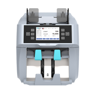 Compteur <span class=keywords><strong>de</strong></span> billets <span class=keywords><strong>de</strong></span> qualité bancaire avec double capteur CIS, détection avancée des <span class=keywords><strong>faux</strong></span> billets par UV, MG, IR, et préréglage du numéro ou <span class=keywords><strong>de</strong></span> <span class=keywords><strong>la</strong></span> valeur - Product Image 2