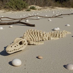 Squelette de mosasaure imprimé en 3D Vashine pour enfants, matériau PLA adapté aux enfants, collection de jouets, jouets d'animaux en os de dinosaure - Product Image 5