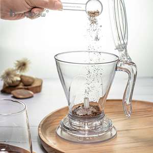 Cafetera compacta mágica personalizada OEM para hojas sueltas con posavasos, perfecta para infusión, tetera, preparador de té - Product Image 3