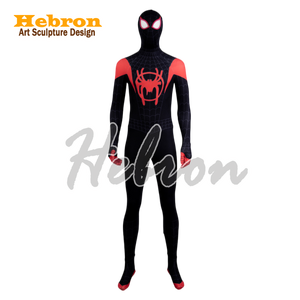 Costume de cosplay Spider-Man personnalisé <span class=keywords><strong>Miles</strong></span> <span class=keywords><strong>Morales</strong></span> pour Halloween, film TV, adulte, pour spectacle événementiel - Product Image 1