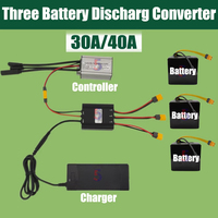 Convertisseur de décharge de batterie double pour vélo électrique 20V ~ 72V 20A 30A 40A Module parallèle de batterie double