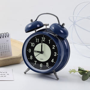 Çocuklar için Mini Vintage klasik Analog çalar saat ev dekoratif masa alarmı çalar saat - Product Image 4