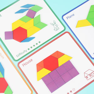 <span class=keywords><strong>Puzzle</strong></span> in legno con riconoscimento a forma di 155 pezzi di grandi dimensioni per bambini, - Product Image 6