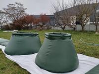 Réservoirs d'eau pliables en PVC en forme d'oignon, durables et réutilisables, grande capacité 50m³ (5000L), pour la lutte contre les incendies et le stockage d'eau de pluie, empilables