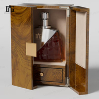 Boîte cadeau haut de gamme exquise avec laminage mat pour spiritueux de luxe et bouteilles premium