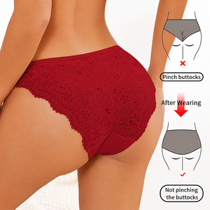Slip Floreali Personalizzabili con LOGO, Tinta Unita, Taglie XS-XL, in Viscosa Delicata sulla Pelle, a Vita Bassa, con Pizzo - Vendita all'Ingrosso - Product Image 4