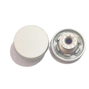Bottoni in Metallo Rotondi Opachi Anticati Dorati e Argentati da 9MM, 10MM, 12MM, 14MM con Chiusura a Un'Uncinetto per Jeans - Product Image 4