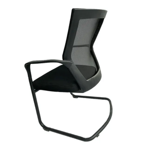 Mobilier de bureau moderne Chaise de conférence pour réunion avec base chromée et dossier en maille Chaise d'invité en tissu pour visiteurs - Product Image 5