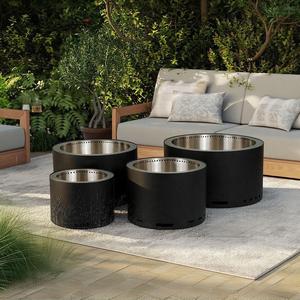 Nouveau produit : Brasero multifonctionnel en acier thermolaqué avec brûleur à granulés pour foyer - Product Image 5