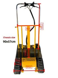 Geniş Tekerlekli Katlanabilir Elektrikli Merdiven Çıkıcı Araba, Kauçuk Tekerleklerle Hareketli Taşıma Aracı, Depolama, Alışveriş ve Çiftlik İşleri İçin - Product Image 6