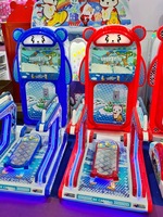 Jeu d'arcade à jetons enfants ski simulateur de mouvement ensemble vidéo 32LCD Machine d'amusement de haute qualité pour FEC
