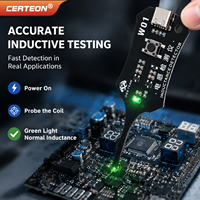 W01 Testeur numérique composants USB Type C pour réparation PCB mesure inductance capacité ESR et analyse électronique LCR