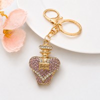 Porte-clés Lumineux en Forme de Canard Animalier Mignon avec Strass Scintillants et Diamants Incrustés en Alliage de Cristal – Grande Vente