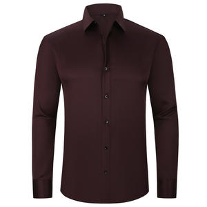 Fábrica profesional <span class=keywords><strong>de</strong></span> popelina <span class=keywords><strong>de</strong></span> lujo para <span class=keywords><strong>hombre</strong></span>, <span class=keywords><strong>camisas</strong></span> formales al por mayor, camisa <span class=keywords><strong>de</strong></span> Color sólido personalizada - Product Image 5