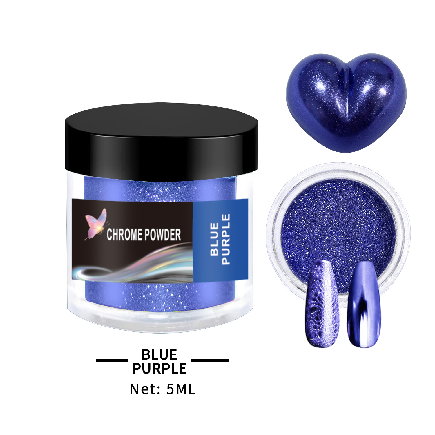 Poudre de chrome-16bleu violet-5ml