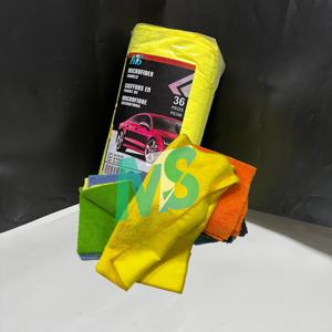 Toalla de microfibra de pelo alto y bajo para coche, paño de limpieza absorbente de fibra engrosada para lavado de coches, venta al por mayor de fábrica - Product Image 1