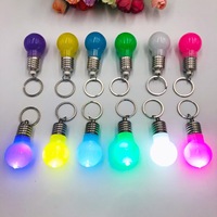 Mini porte-clés lumineux LED en acrylique arc-en-ciel, motif dessin animé, sérigraphie, petit cadeau créatif, vente en gros usine