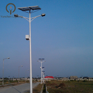 Çift kollu 8m MPPT şarj 60W + 90W güneş sokak ışık ile GÜNEŞ PANELI ve jel akü açık - Product Image 6