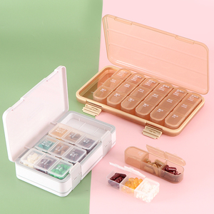 SUNSHING Large 21 Grid 3 Compartment Monthly Pill Organizer 4 Times Daily Weekly Plastic Pill Box for Medicine & Supplements - Product Image 6