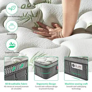 经济型单人床酒店床垫出厂价弹簧床垫出售竹床垫