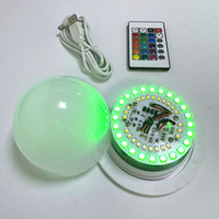 Ampoule LED RGB Lumineuse à 16 Couleurs avec Télécommande, Rechargeable, pour Meubles et Chaises – Vente en Gros