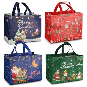 Custom Non-Woven Merry <strong>Christmas</strong> Shopping <strong>Bags</strong> Santa Claus Snowman Candy <strong>Gift</strong> Packaging Elegant <strong>Christmas</strong> Presents <strong>Gift</strong> <strong>Bag</strong> - Product Image 1