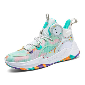 Chaussures de <span class=keywords><strong>basket</strong></span>-ball hautes pour hommes et femmes, tendance <span class=keywords><strong>2023</strong></span> - Toutes saisons, empeigne en mesh - Product Image 2