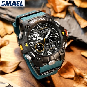 Nuevo Reloj Luminoso Masculino SMAEL 8055 2023, Reloj Despertador con Fecha, Relojes Digitales LED Deportivos a la Moda para Hombre, Resistentes al Agua - Product Image 1