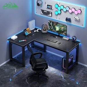 <span class=keywords><strong>Escritorio</strong></span> para Computadora en Forma de L Wayon con Textura de Fibra de Carbono y Estante para Pantalla, Configuración Completa para Gamers y Oficina en Casa - Product Image 5