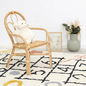 Nouvelle arrivée, chaise multifonction en rotin naturel pour enfants, pour la maison, la crèche, la cuisine, le salon, la chambre à coucher, siège écologique pour enfants - Product Image 1