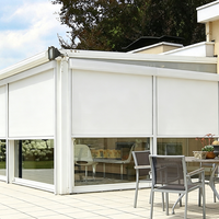 Stores verticaux extérieurs occultants, imperméables et ignifuges en métal pour pergola et balcon, avec fermeture éclair, vente en gros