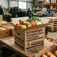 XJY Kraftpapier Golfkarton Fruitverpakking Verzenddoos voor Appel- & Groenteverpakkingen