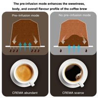 Machine à expresso, cafetière à portion individuelle compatible avec plusieurs types de capsules, café moulu