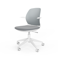 Chaise de bureau moderne pour étudiants, idéale pour les salles de formation scolaires, équipée d'un pivotement à 360° °   Plateau tournant
