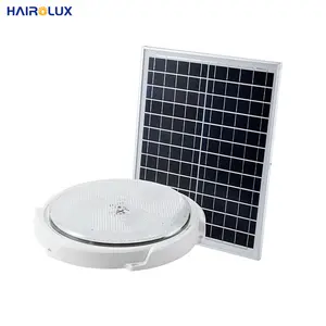 Best Selling Ip65 Indoor Outdoor Waterproof Induction Solar Led Ceiling Light For Garden Round Solar Lights