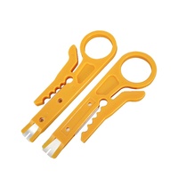 Mini-couteau jaune multifonctionnel pour dénuder les fils, simple, directement du fabricant, pour système de câblage téléphonique