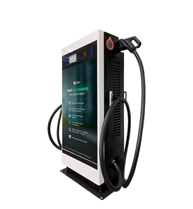 Tary เครื่องชาร์จปืนคู่ EV แบบ60KW เร็ว DC พร้อมหน้าจอโฆษณากลางแจ้งใหม่ใช้ในเชิงพาณิชย์ - Product Image 4