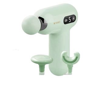 Mini <span class=keywords><strong>pistolet</strong></span> de <span class=keywords><strong>massage</strong></span> portable rechargeable avec 20 niveaux de vitesse, fonction musicale, utilisation corporelle, taille de poche, têtes interchangeables multiples - Product Image 5