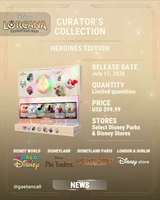 Vente en gros de cartes à collectionner Anime Dis-nei LORCANA CURATOR'S COLLECTION HEROINES EDITION, boîte mystère, jouets, cadeaux