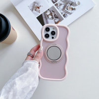 Fundas Magnéticas de TPU para Teléfono, con Carga Inalámbrica, Espejo Protector, para iPhone 17 Pro Max 16 15, Diseño Ondulado, Superventas