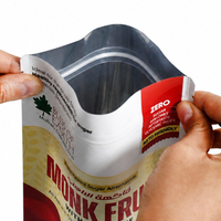 Sachets Doypack Personnalisés de Qualité Alimentaire Refermables avec Fermeture Éclair et Impression Intégrale pour le Stockage de Poudres Alimentaires