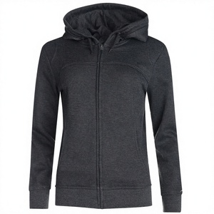 Sudaderas con Capucha de Forro Polar para Mujer, Manga Larga, Color Sólido, Ecológicas, Estilo Urbano, Casuales, Venta al Por Mayor, Personalizadas OEM 2026 - Product Image 3