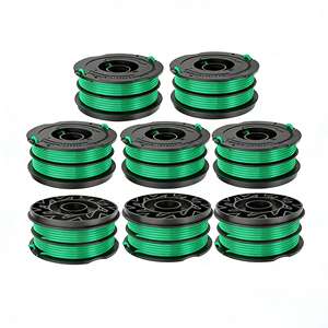 8PCS Set DF-080 <b>String</b> Trimmer line Spool Replacement for <b>Black</b> and Decker GH1100 GH1000 GH2000 30ft 0.080" Dual Auto-Feed Spool - Product Image 1