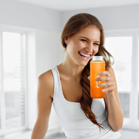 Vaso de Tritán Irrompible Personalizado, Libre de BPA, para Yoga, 350 ml/400 ml/500 ml, Botella Mezcladora de Proteína en Polvo, Botella de Agua para Gimnasio y Actividades al Aire Libre