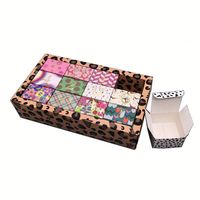 Individuelles Logo Silber Geprägt 12-Tage-Countdown Adventskalender-Box Vollfarbiger Wellpappenkarton für Kosmetik-Geschenkverpackung